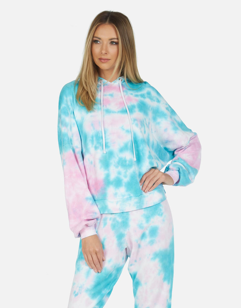 Michael Lauren Women's Gower LE Tie Dye Crop Hoodie
