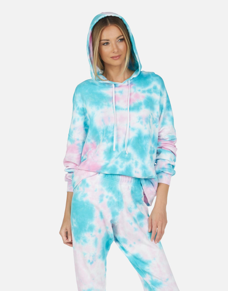 Michael Lauren Women's Gower LE Tie Dye Crop Hoodie