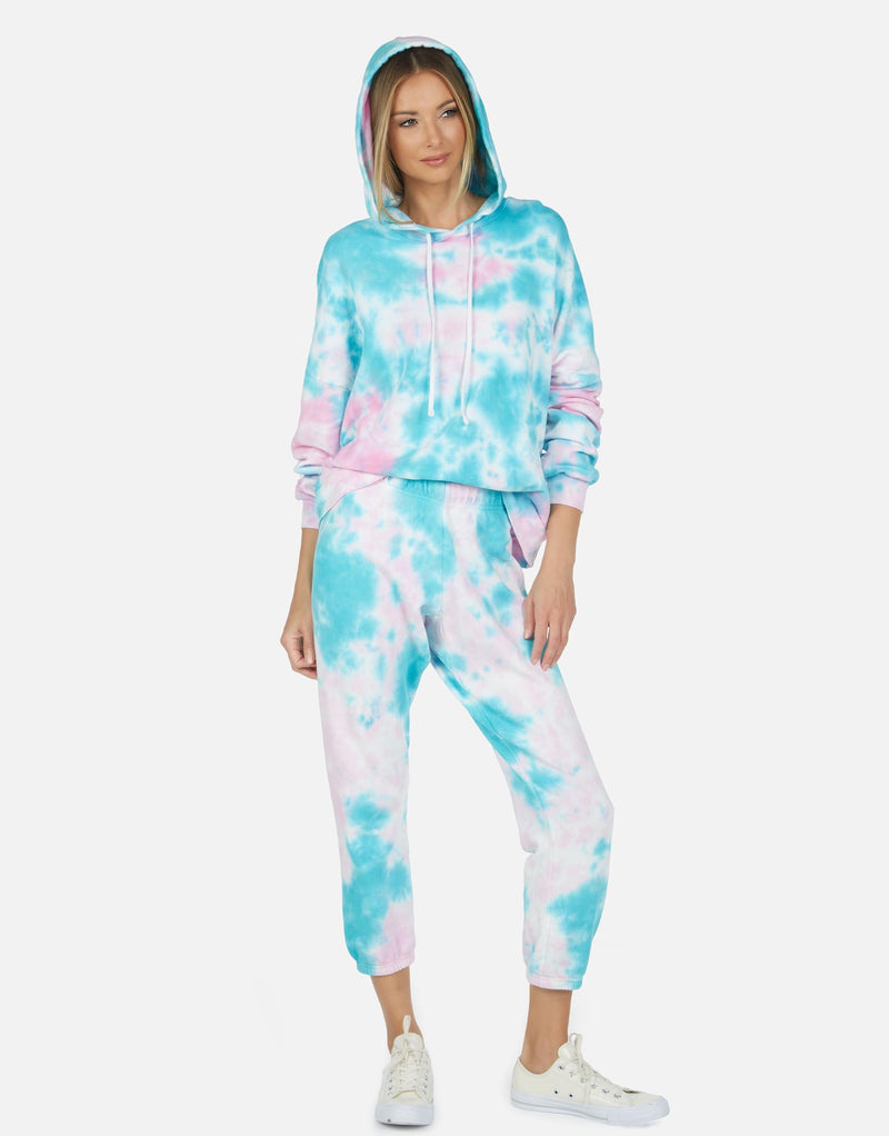 Michael Lauren Women's Gower LE Tie Dye Crop Hoodie