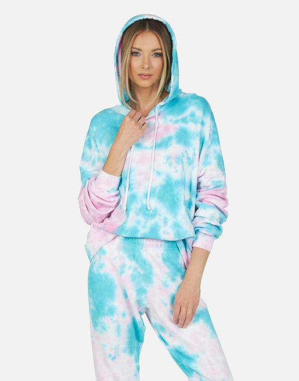 Michael Lauren Women's Gower LE Tie Dye Crop Hoodie