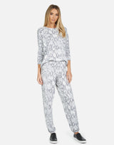 Michael Lauren Women's James LE Grey Snake Raglan
