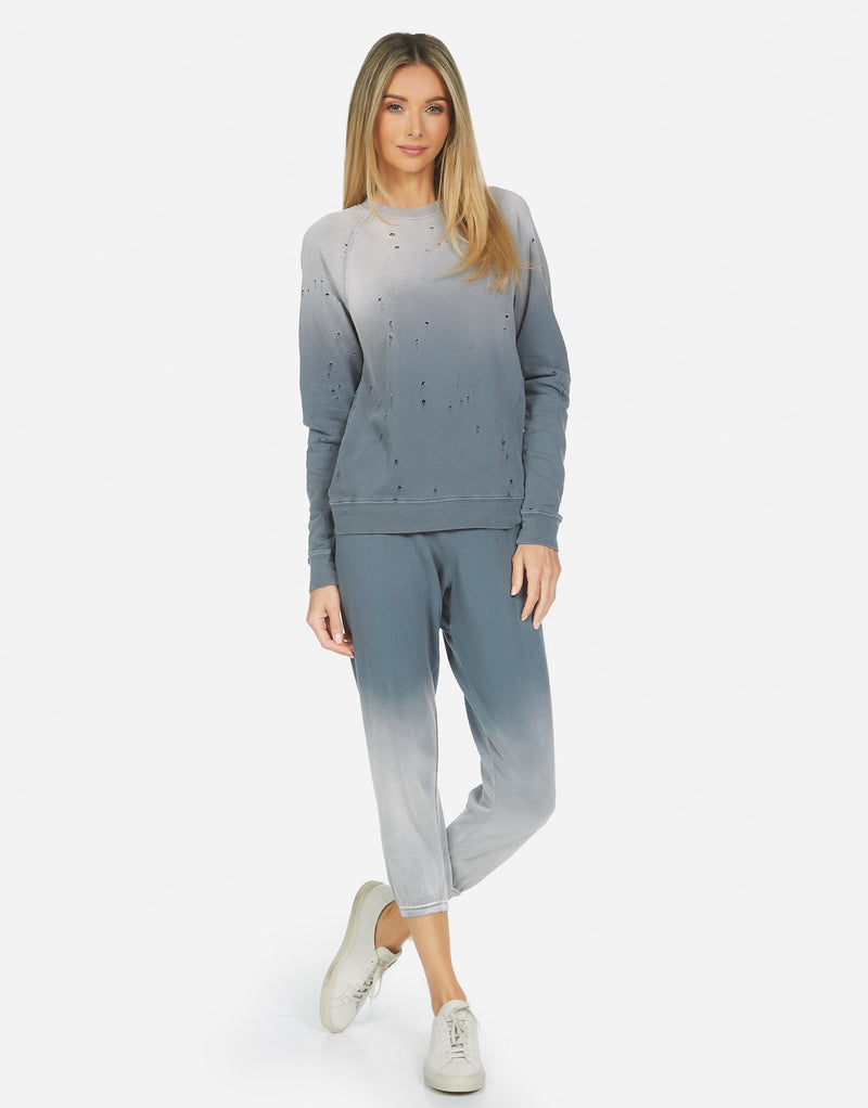 Michael Lauren Women's Dorser LE Pullover Grey Ombré