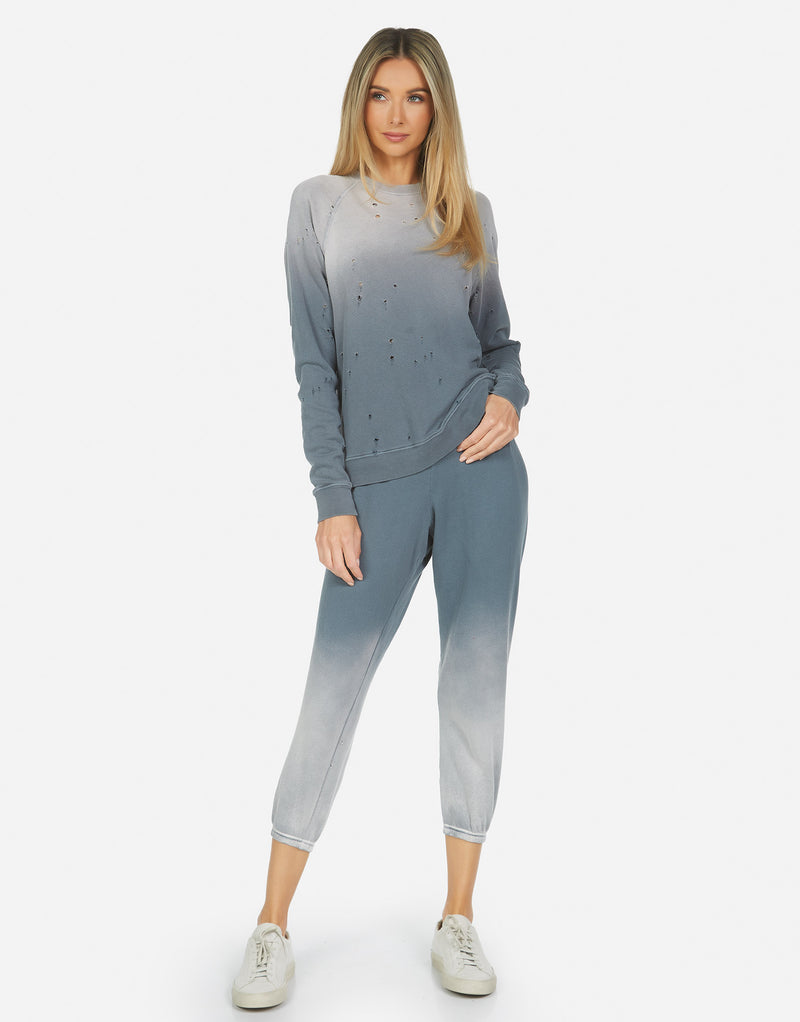 Michael Lauren Women's Dorser LE Pullover Grey Ombré