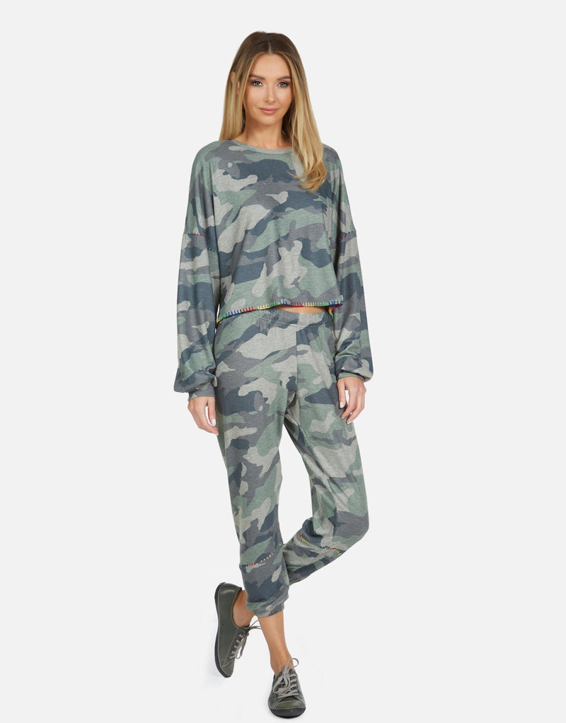 Michael Lauren Women's Fairfax LE Army Camo Pullover