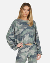 Michael Lauren Women's Fairfax LE Army Camo Pullover