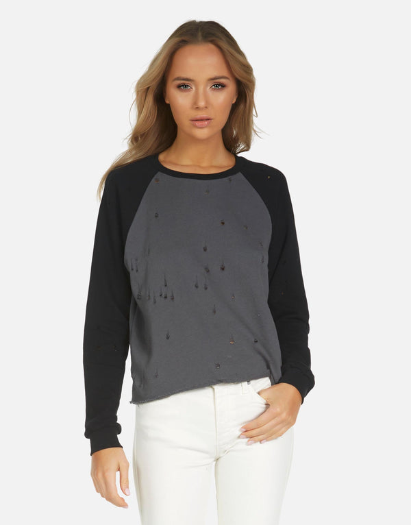 Michael Lauren Women's Gallagher LE Onyx Black Raglan