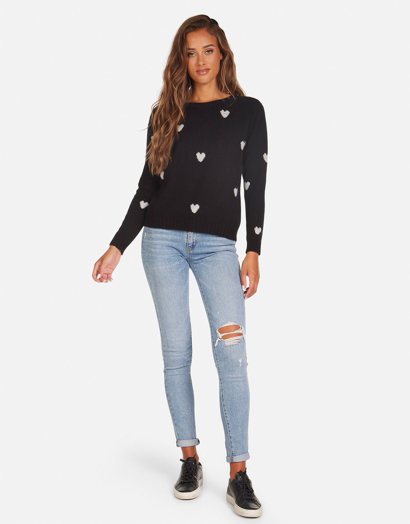 Godric Cashmere Heart Sweater