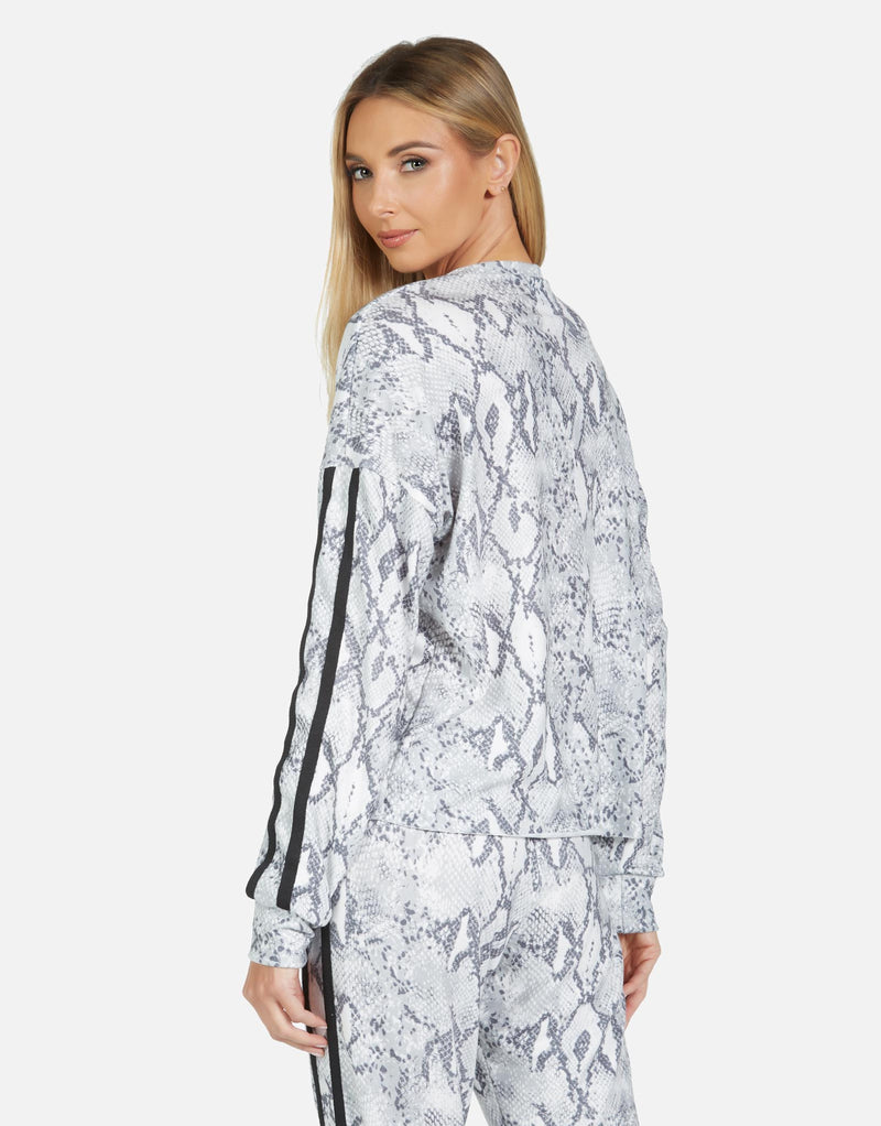 Michael Lauren Women's Brisbane LE Grey Snake Pullover