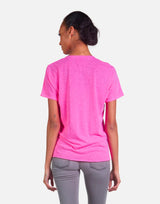 Michael Lauren Women's Delano LE Neon Pink Boyfriend Tee