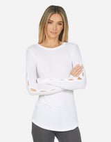 Michael Lauren Women's Ferdinand Top w/ Sleeve Cutouts