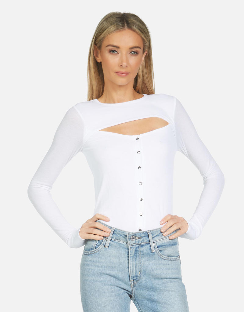 Michael Lauren Women's Manolo Top w/ Snaps