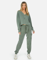Michael Lauren Women's Bastian Henley Crop Pullover