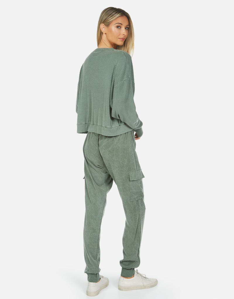 Michael Lauren Women's Bastian Henley Crop Pullover