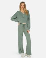 Michael Lauren Women's Bastian Henley Crop Pullover