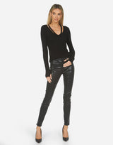 Michael Lauren Women's Justus V-Neck w/ Cutouts