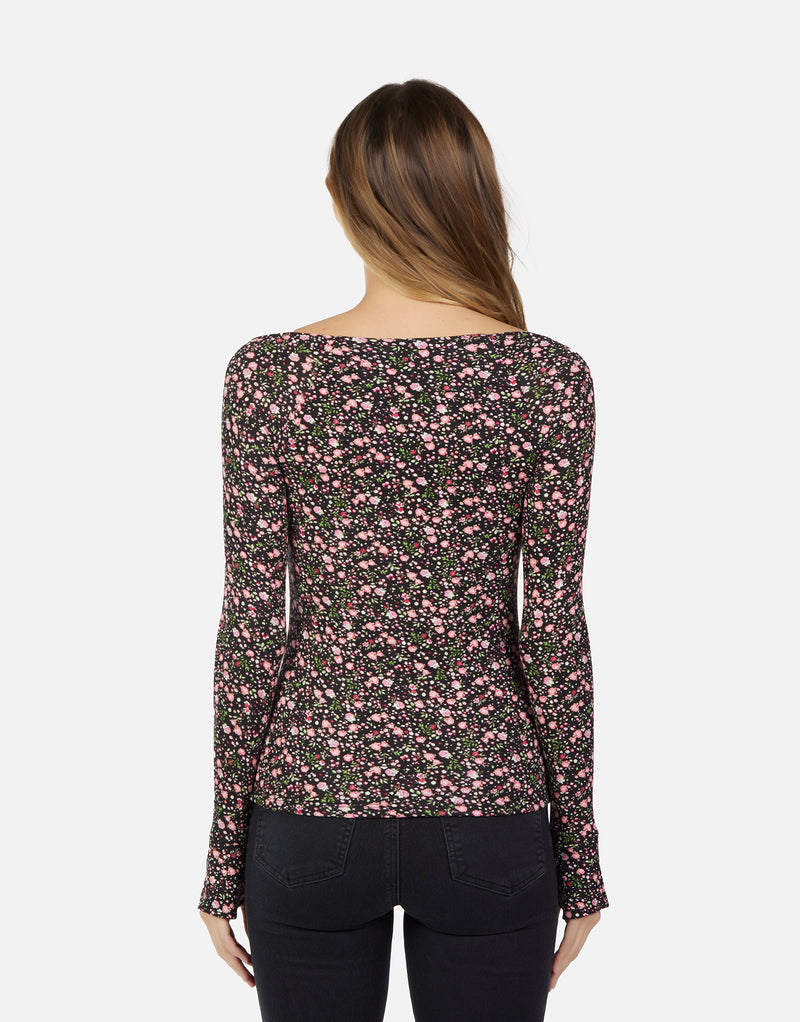 Kiran L/S Top w/ Heart Neckline