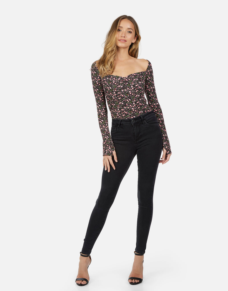 Kiran L/S Top w/ Heart Neckline