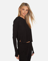 Auggie High Low Crop Hoodie