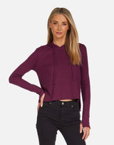 Auggie High Low Crop Hoodie