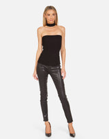Lazaro Open Shoulder Mock Neck