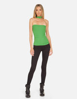 Lazaro Open Shoulder Mock Neck