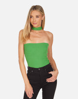 Lazaro Open Shoulder Mock Neck