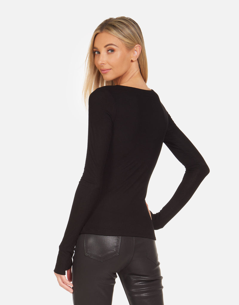 Dudley Long Sleeve Cut Out Top