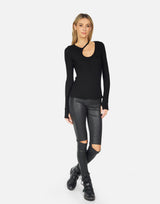 Stark Keyhole Top