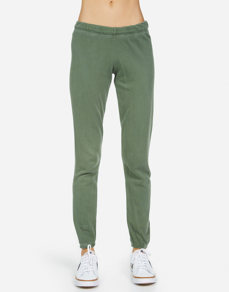 Nate Crop Sweatpant- Pigment Dye