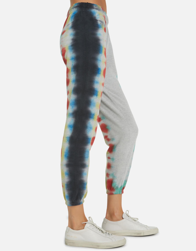 Michael Lauren Women's Nate LE Rainbow Stripe Crop Jogger