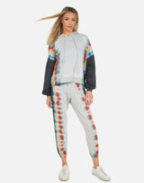 Michael Lauren Women's Nate LE Rainbow Stripe Crop Jogger