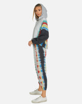 Michael Lauren Women's Nate LE Rainbow Stripe Crop Jogger