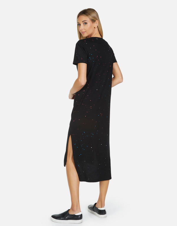 Michael Lauren Women's Augustus LE Pink Splatter Dress