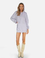 Michael Lauren Women's Brayden LE Lavender Hoodie Dress