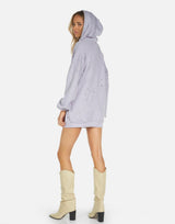 Michael Lauren Women's Brayden LE Lavender Hoodie Dress