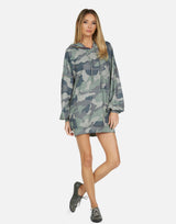 Michael Lauren Women's Peters LE Army Camo Hoodie Dress