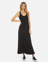 Roosevelt Raw Hem Maxi Dress