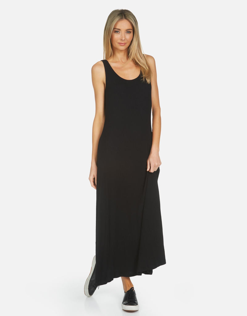 Roosevelt Raw Hem Maxi Dress