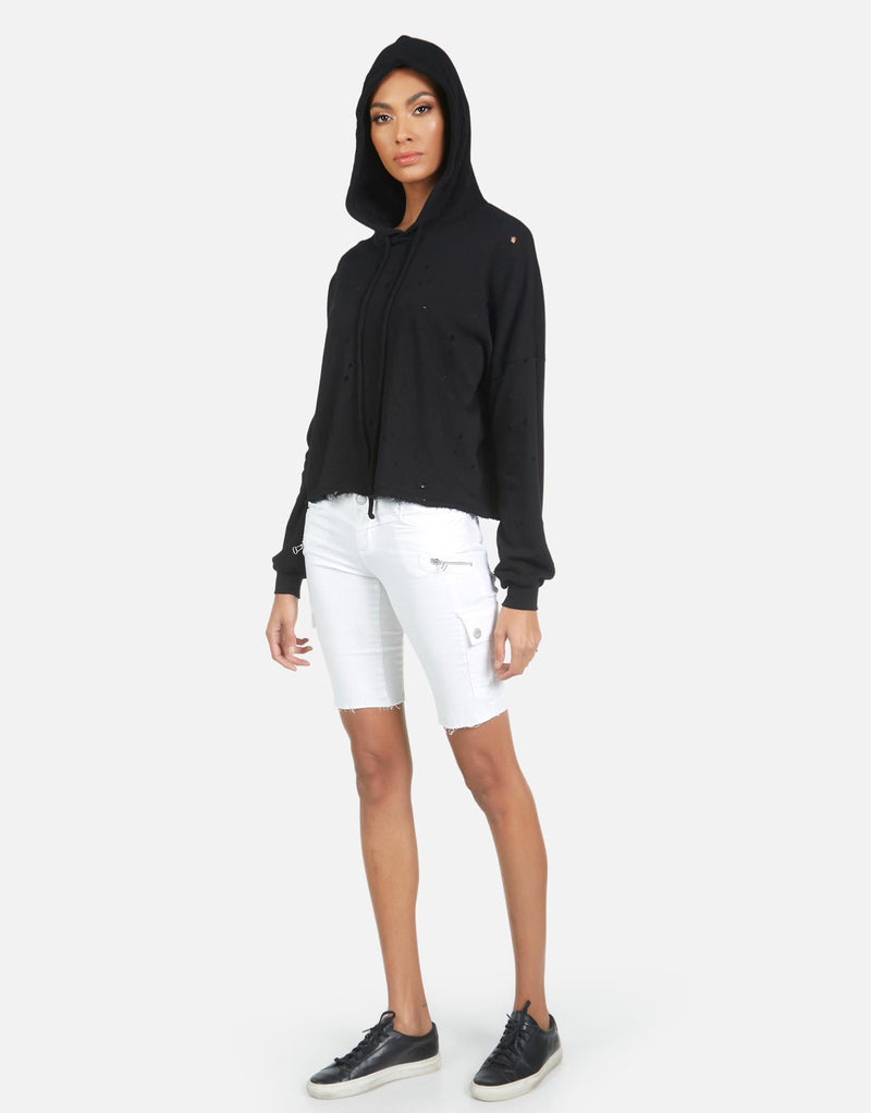 Michael Lauren Women's Lowry LE Distressed Hoodie